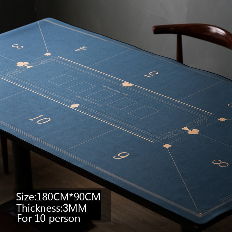 Professional Suede Rubber Poker Tabletop Mat